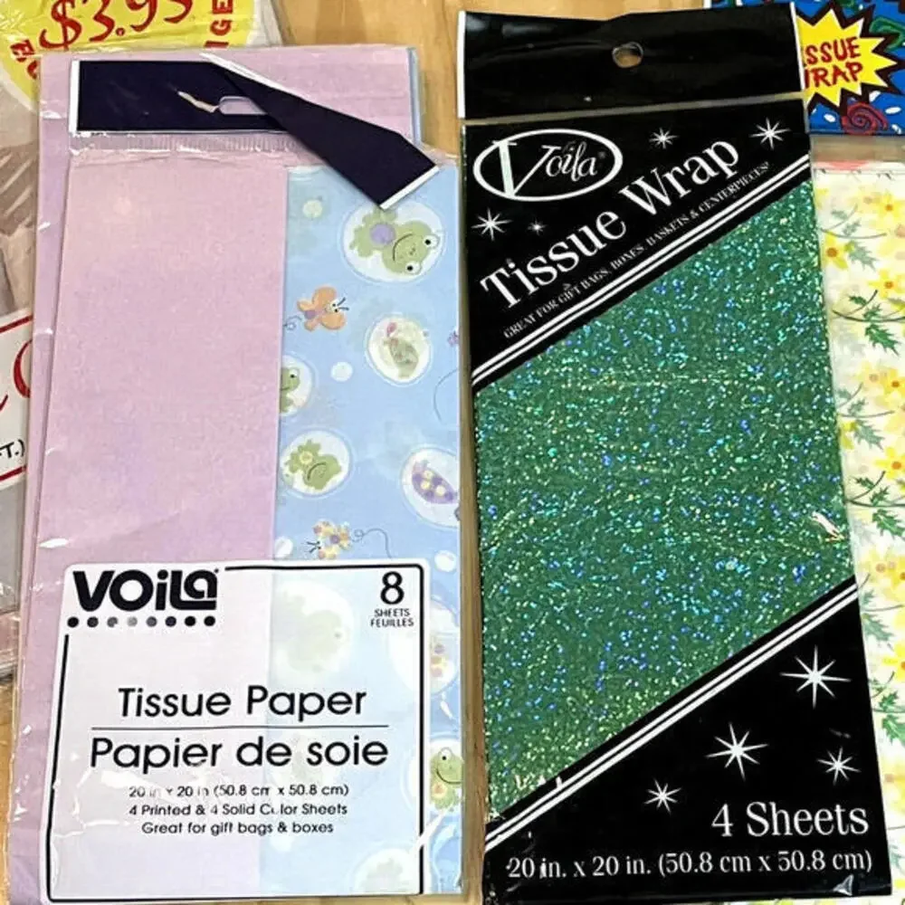 8 POUNDS Vintage Gift Wrap Wrapping Paper Curling Ribbon All‎ Occasions Huge Lot